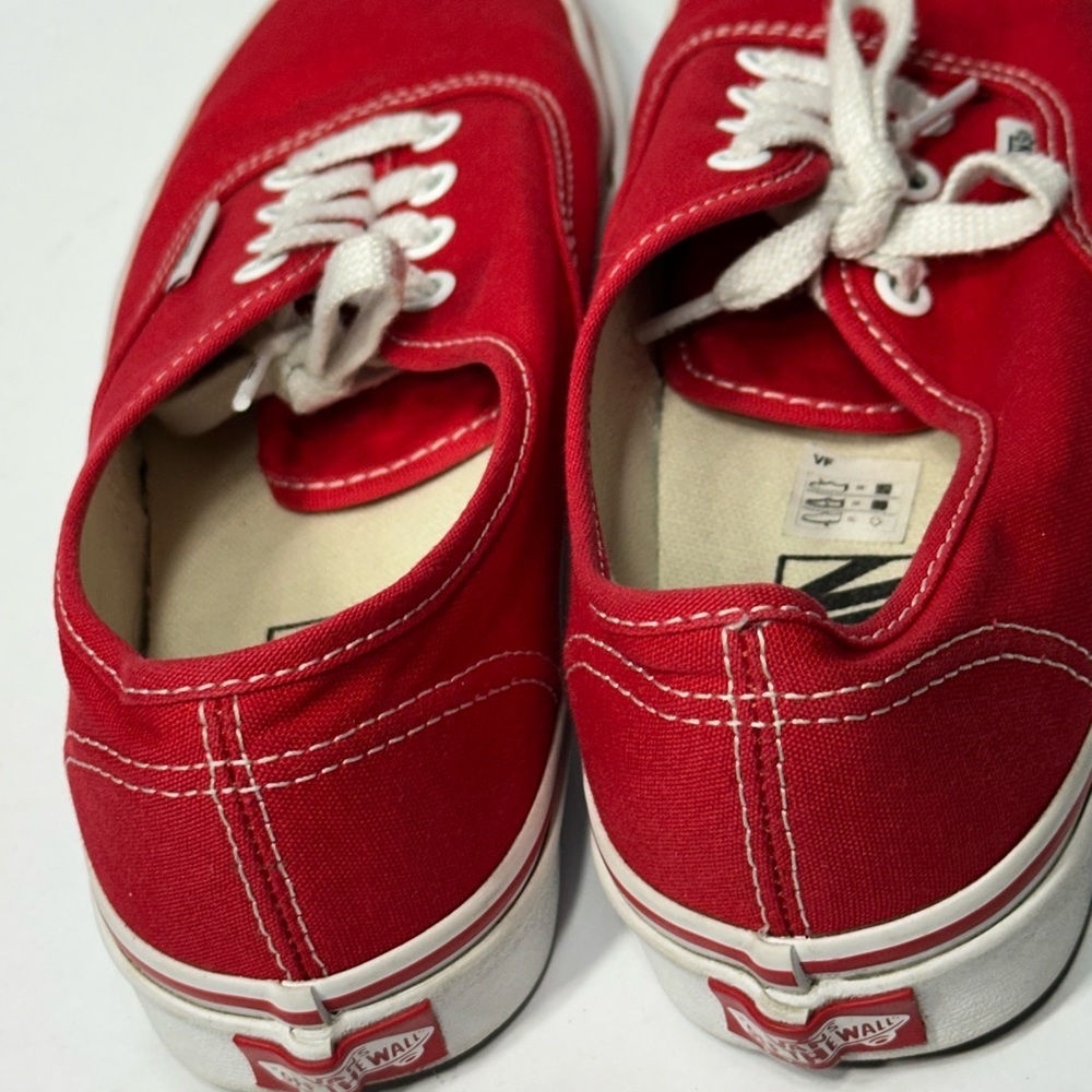Vans Red Canvas Sneakers pre owned - Picture 6 of 7